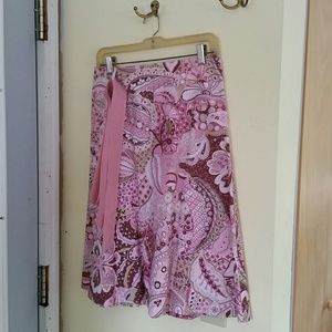 Paisley Print Skirt